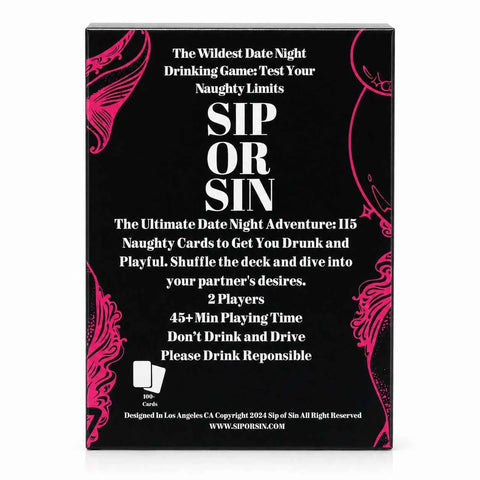 Sip Or Spill Couples Card Game