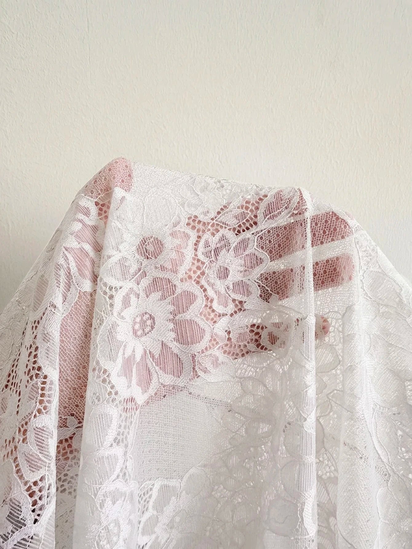 White Lace Satin Bow Babydoll Nightie - TFI Lingerie Pakistan - Image 6