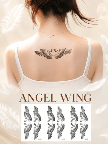 Angel Wing Feather Tattoo Sticker