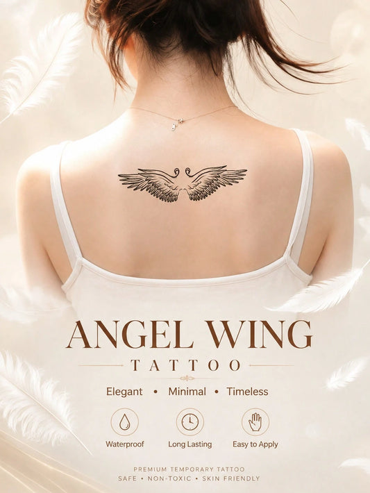 Angel Wing Feather Tattoo Sticker