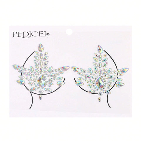 Glow-in-Dark Rhinestone Breast Petals