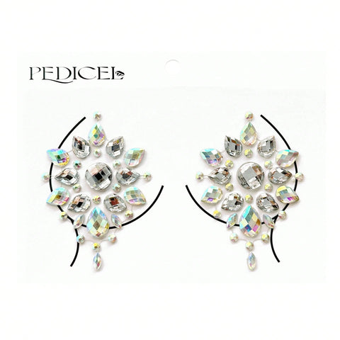 Glow-in-Dark Rhinestone Breast Petals
