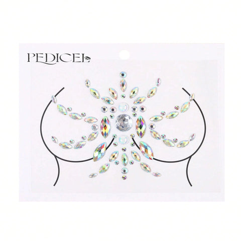 Glow-in-Dark Rhinestone Breast Petals