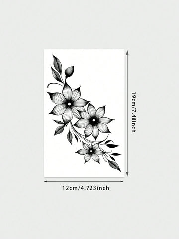 Herbal Floral Vine Tattoo Sticker