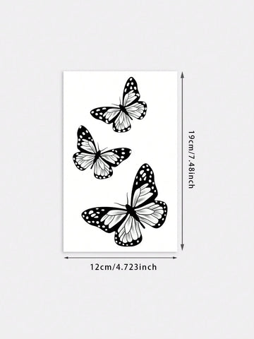 Gradient Butterfly Tattoo Sticker
