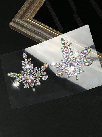 Glow-in-Dark Rhinestone Breast Petals