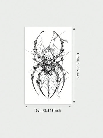 Gothic Spider Web Tattoo Sticker