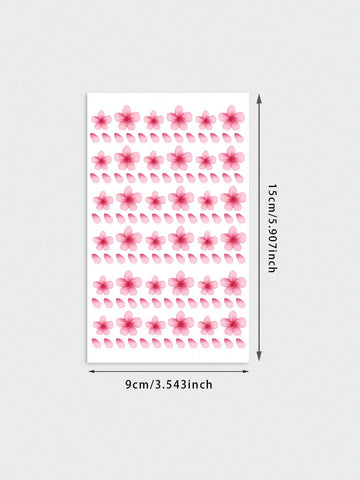 Pink Cherry Blossom Sakura Tattoo Sticker