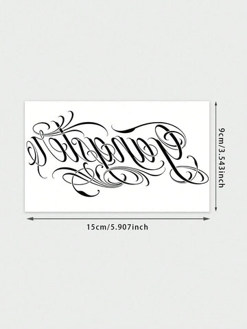 Chicano Script Tattoo Sticker