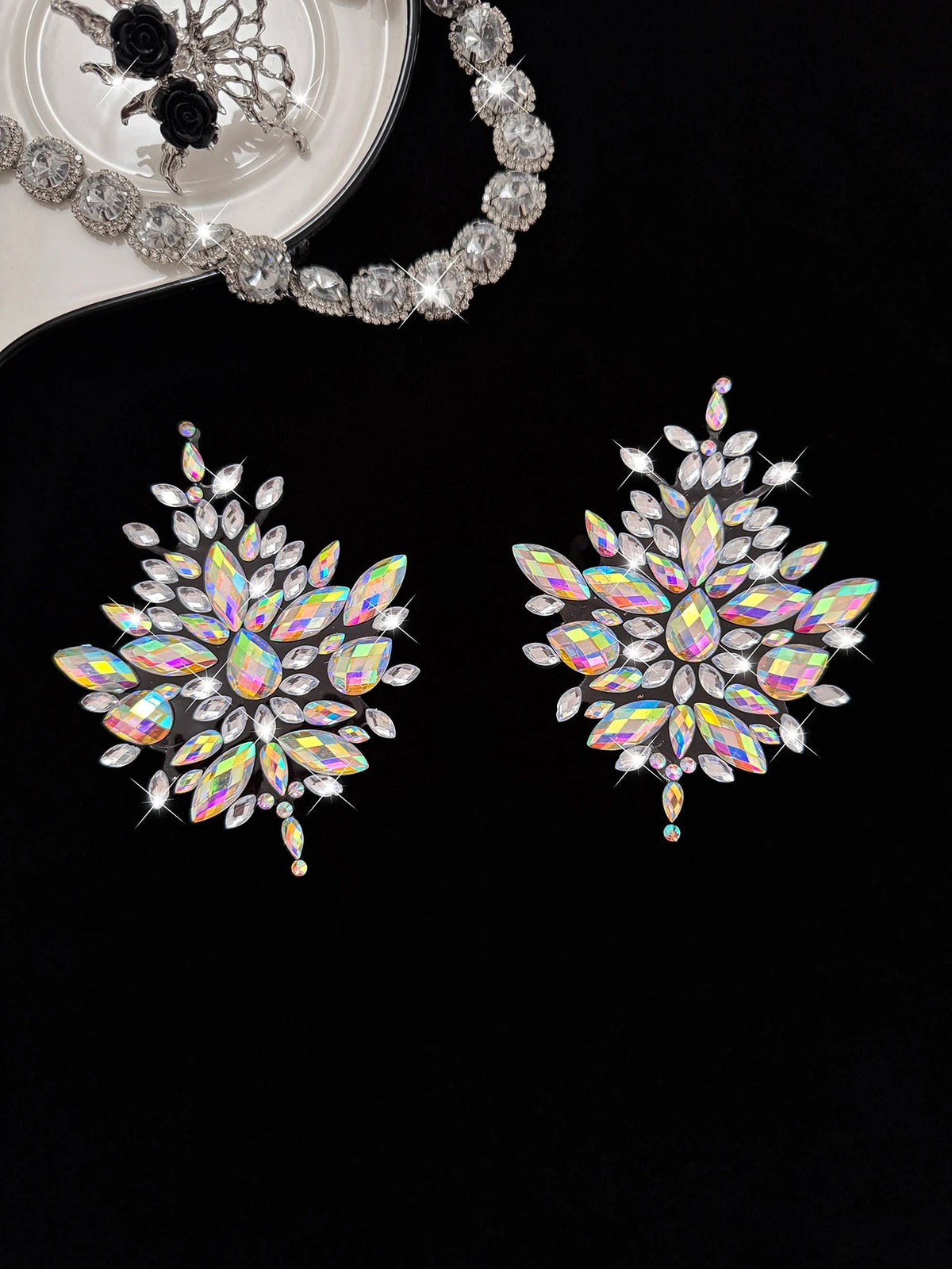 Rhinestone Firework Nipple Covers II