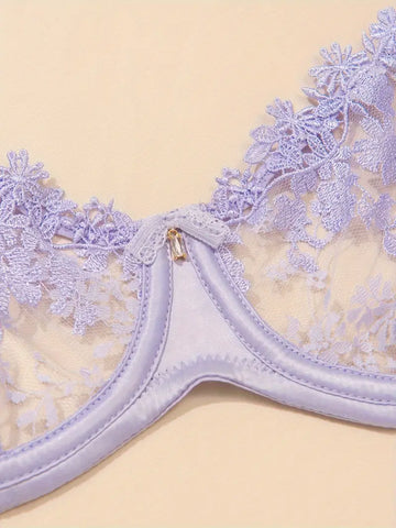 Comfy Floral Lace Unlined Bra