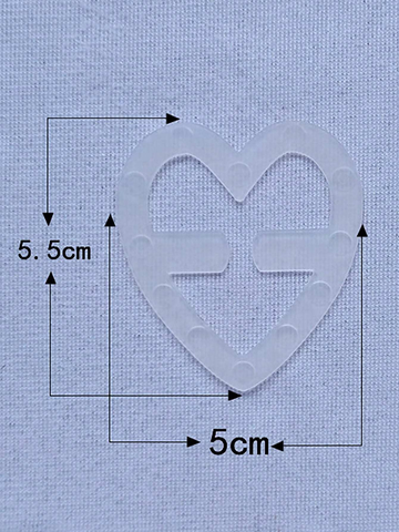 4pcs Heart-Shaped Invisible Bra Clips - ED