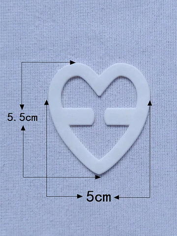 4pcs Heart-Shaped Invisible Bra Clips - ED