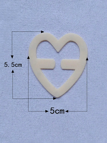 4pcs Heart-Shaped Invisible Bra Clips - ED