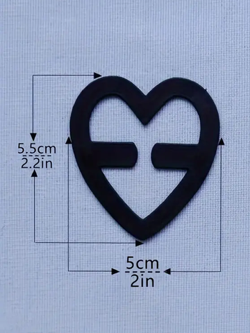 4pcs Heart-Shaped Invisible Bra Clips - ED