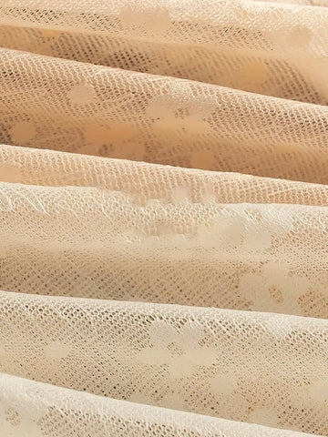 5pcs Elegant Mid Waist Hip Enhancing Contrast Lace Panties