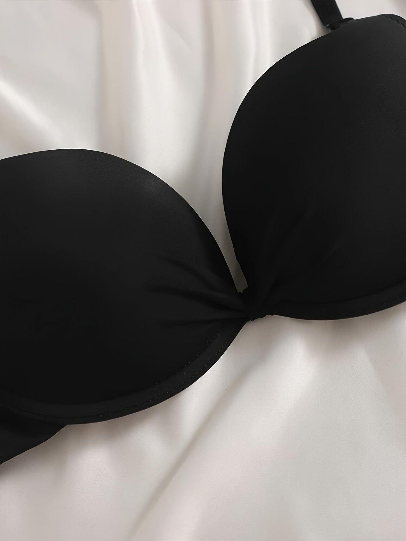 3pcs Simple Solid Pushup Bras -ED - TFI Lingerie