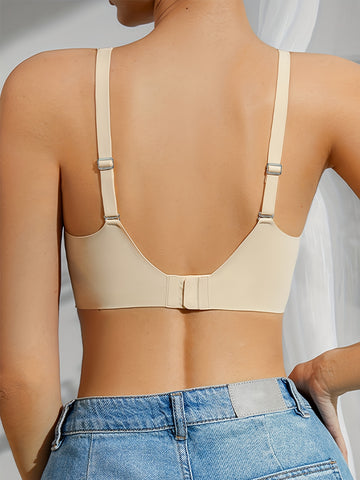 Seamless Solid Wireless Bra- ED