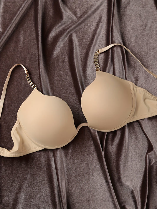 Chain Linked Scoop Neck PushUp Bra - ED - TFI Lingerie