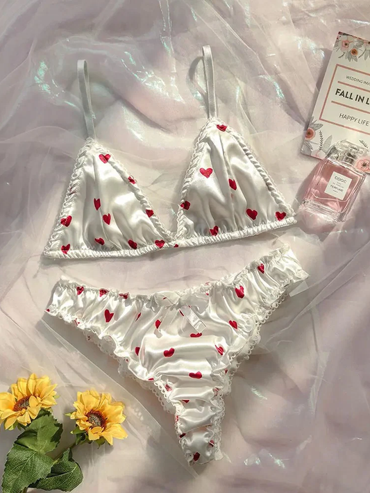 Floral Print Lingerie Set