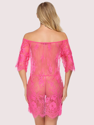 Lace Smock Lingerie Mini Babydoll ED