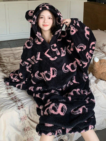 Ultra Soft Sherpa Fleece Warm Oversized Hooded