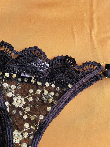 Sultry Moments Lace Cheeky Lingerie Set - ED