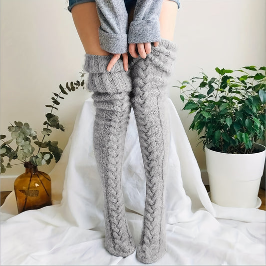 Luxurious CozyPlus Thigh High Socks for Ultimate Comfort - TFI Lingerie