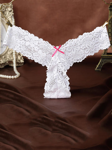 Erotic Seamless Lace Thong