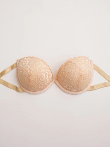 Removeable Transparent Straps Underwire Bra